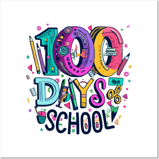 100 school days Posters and Art